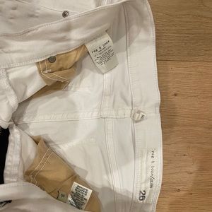 WOMENS RAG & BONE WHITE DENIM JEANS